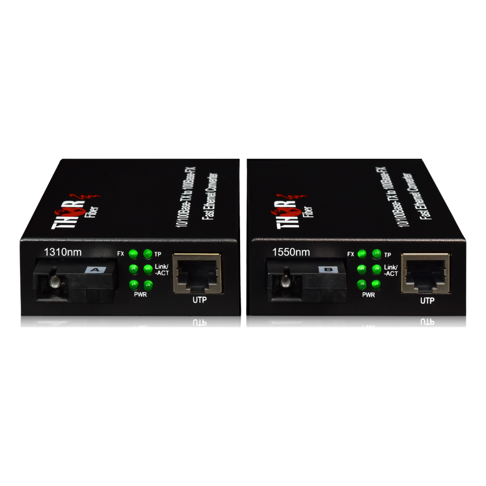 F-FE-TRS-A 10/100 fast Ethernet over single fiber media converter