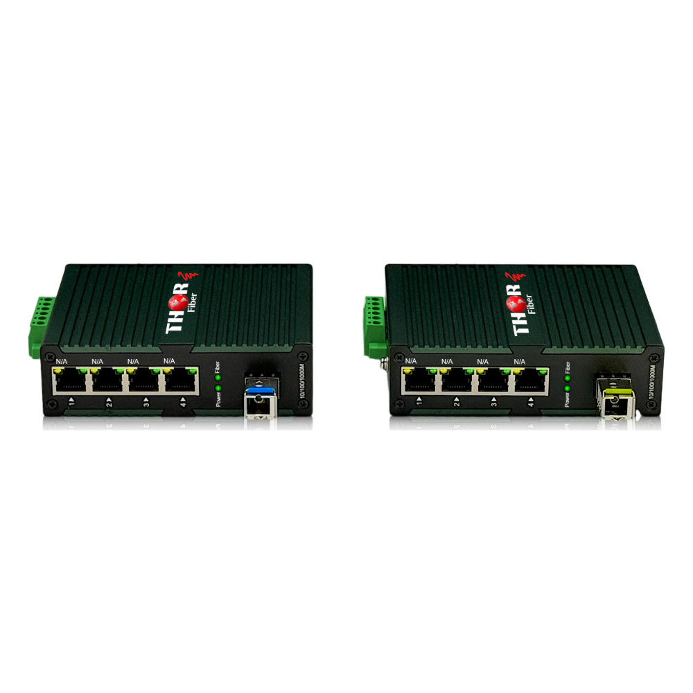 F-GET-4ET-A/B 4-port gigabit Ethernet over single fiber transceiver