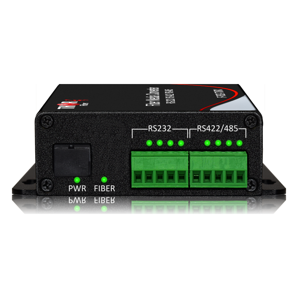 F-RSD-A/B-TXRX serial RS-232/RS-422/RS-485 to fiber converter front