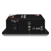 F-RSD-A/B-TXRX rear panel with terminal block and fiber port