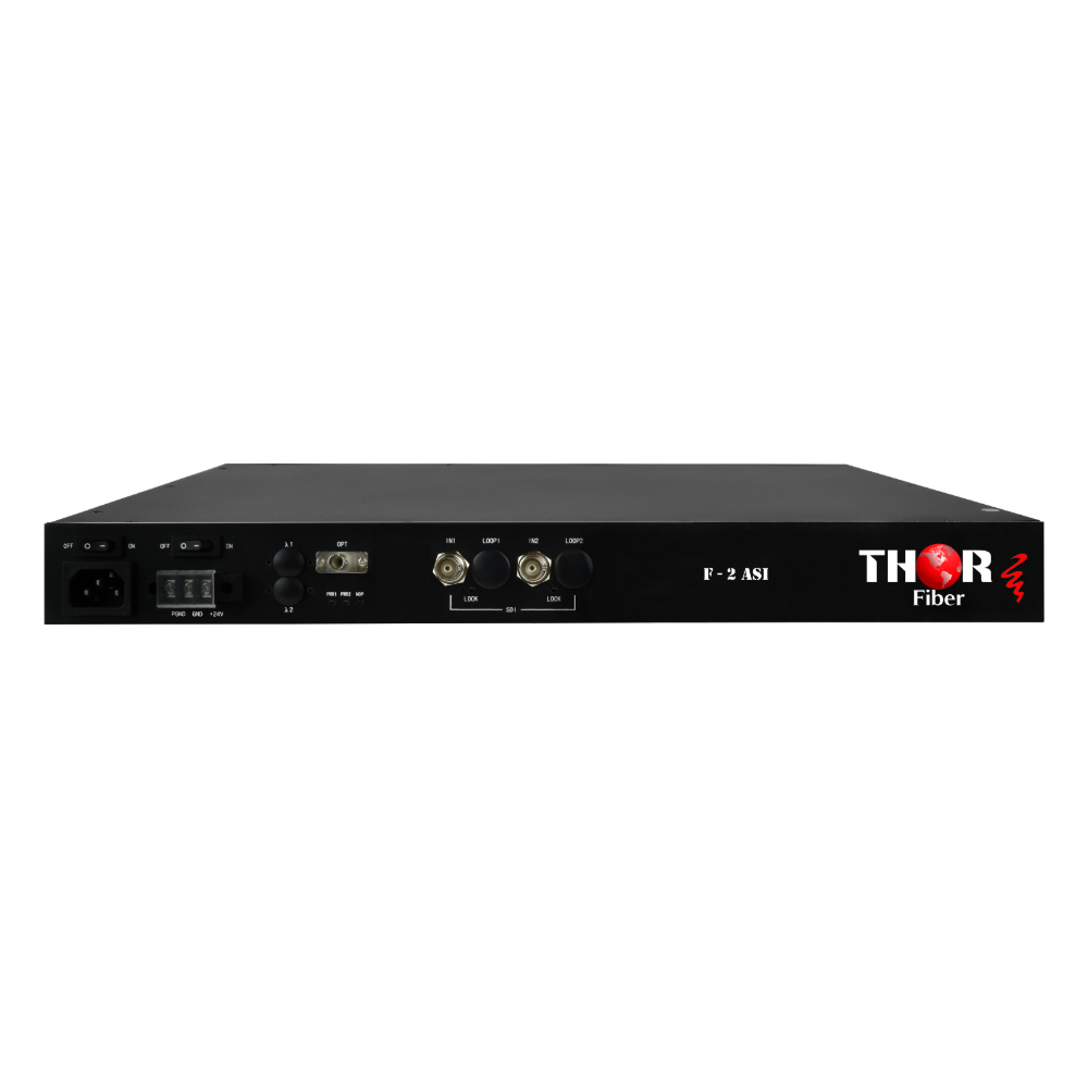 F-2ASI 2-channel DVB-ASI over fiber transmitter and receiver