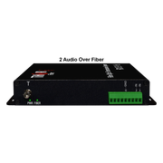 F-2A-TxRx 2-channel analog audio over fiber receiver