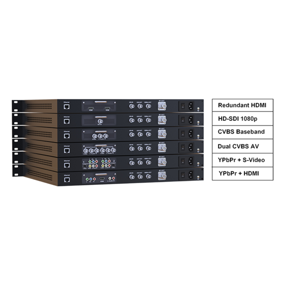 H-1SDI-DVBS2 rack of six units
