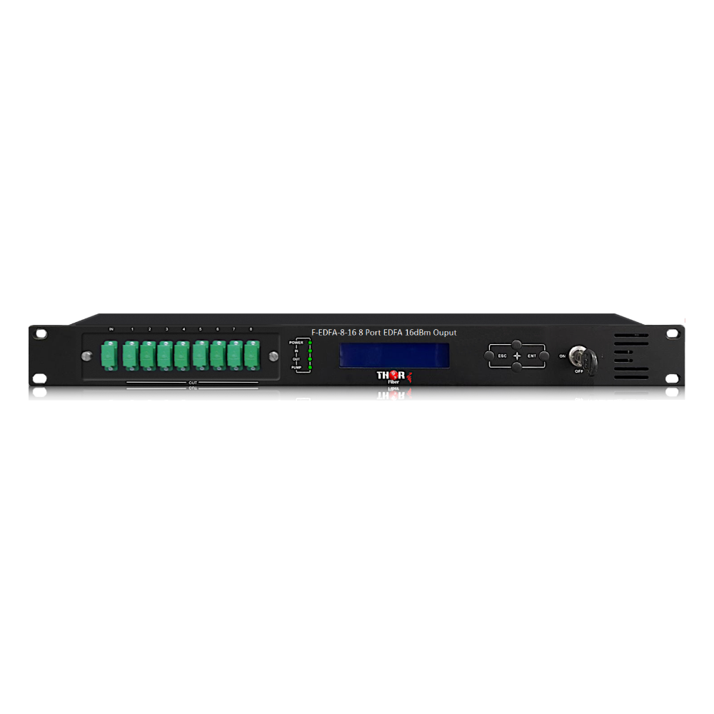 F-EDFA-XX-YY 8-output EDFA