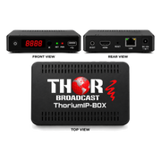 ThoriumIP-BOX IPTV receiver front and rear views