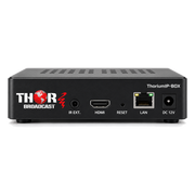 ThoriumIP-BOX rear panel with Ethernet input and HDMI output