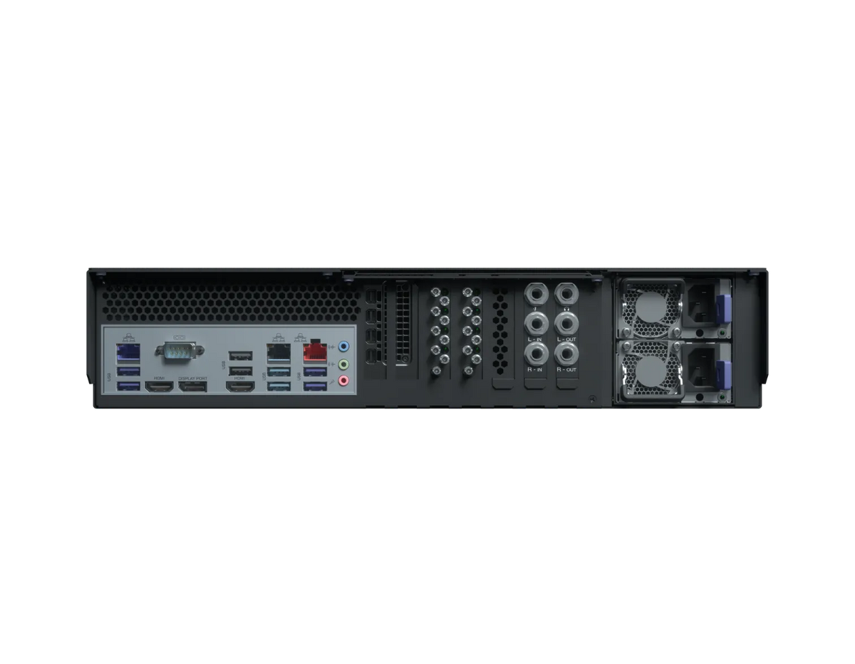 Vizrt TriCaster Vizion rear panel view