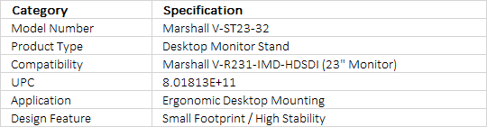 Marshall Electronics V-ST23-32