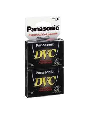 AY-DVM80XJ Mini DV Professional Digital Video Cassette (2- PacK)