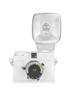 Diana Mini 35mm Camera with Flash (White)
