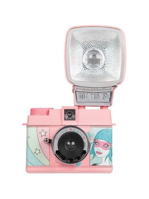 Diana Mini 35mm Camera with Flash (Double Rainbow)