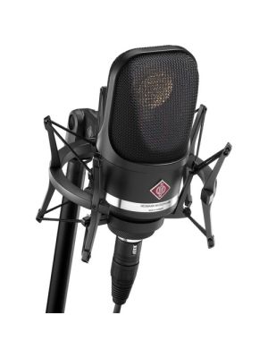 Neumann TLM 107 Studio Set BK Large-Diaphragm Multipattern Condenser Microphone with Shockmount (Black)