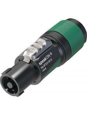 Neutrik NL4FXX-W-S Four-Pole speakON Connector (Green)