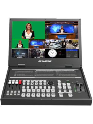 AVMATRIX PVS0615U Portable 6-Channel Switcher with USB Streaming & 15.6
