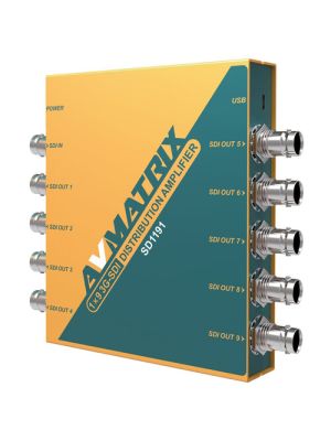 AVMATRIX 1x9 3G-SDI Reclocking Distribution Amplifier