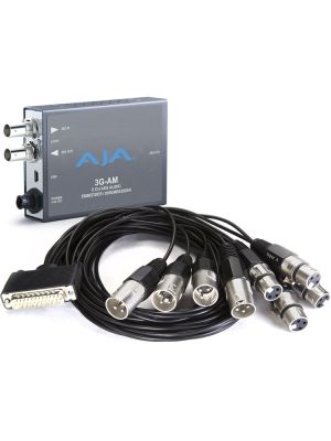 AJA 3G-AM-XLR 3G-SDI 8-Ch AES Embedder/Disembedder, bal. XLR, USB Mini-Config support