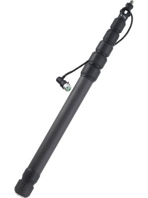 K-87CCRS Klassic Series - 6 Section Boompole with Coiled Cable & Stereo XLR Base (Right Angle)