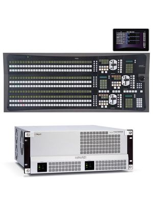 HVS-4000 Video Switcher with 3 M/E 32-Button Control Panel