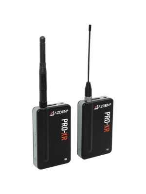 Azden PRO-XR Digital Camera-Mount Wireless Microphone System with Omni Lavalier and Earset Kit (2.4 GHz)