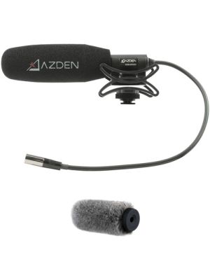 Azden SGM-250MX Mini-XLR Shotgun Microphone with Windshield Kit for Blackmagic Pocket Cinema (Shockmount, Phantom Only)