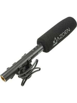 Azden SGM-250 Shotgun Microphone Kit with Shockmount, Windshield, and 3.5mm Adapter Cable Kit (Battery, Phantom)