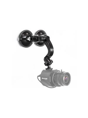 Dual Suction Cup Glass Mount with Adjustable Tilt Arm & 1/4