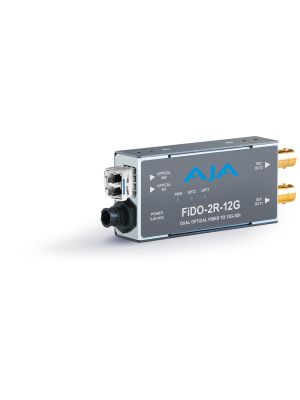 AJA FiDO-2R-12G 2-Channel Single Mode LC Fiber to 12G-SDI Receiver