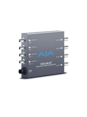 AJA FiDO-4R-ST 4-Channel Single Mode ST Fiber to 3G-SDI Receiver