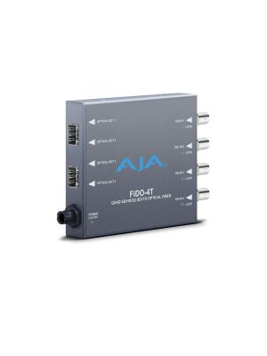AJA FiDO-4T-X 4-Channel 3G-SDI to Single Mode LC Fiber Transmitter (CDWM)