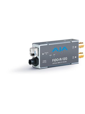 AJA FiDO-R-12G 1-Channel Single Mode LC Fiber to 12G-SDI Receiver