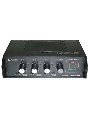 Pro field mixer 3 XLR in/out plus mini out, 6 AA batteries or DC12V