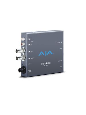 AJA IPT-1G-SDI 3G-SDI to JPEG 2000 IP Video and Audio Mini-Converter