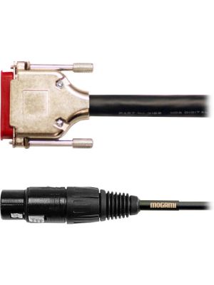 Mogami Gold AES/EBU DB25 to 4 XLR Male & 4 XLR Female Digital Audio Cable for Apogee, Sony, Yamaha & Mackie (15')