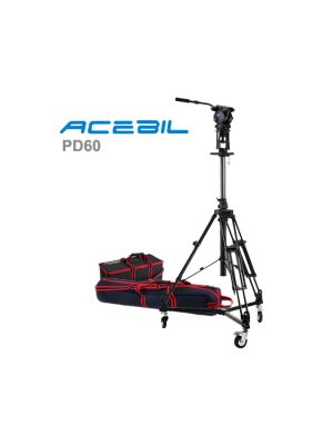 PD1800 Pro Pedestal with H60 Head / D-5 Dolly / and Carry Case