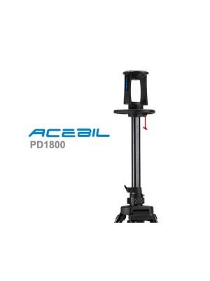 PD1800 Pro Pedestal with CH6 Head / D-5 Dolly / and Carry Case 