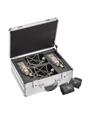 Neumann TLM 170 R Large-Diaphragm Multipattern Condenser Microphone with Shockmount (Stereo Set, Nickel)