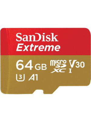 SanDisk 64GB Extreme UHS-I microSDXC Memory Card with SD Adapter