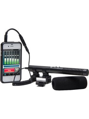 Super cardioids shotgun mic 2 position for DSLR camera with Smat device input Adapter