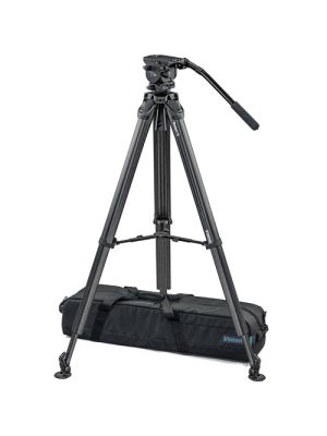Vinten System Vision blue5 Head with Flowtech 75 Carbon Fiber Tripod, Mid-Level Spreader, and Rubber Feet