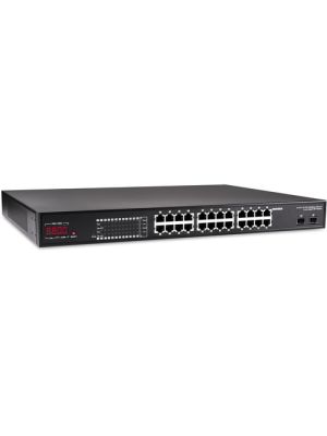 24-Port 10/100/1000 Mbps PSE Switch with 2-Port Gigabit SFP