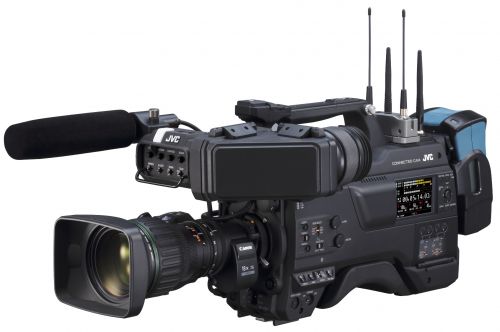 JVC Launches 'CONNECTED CAM' Camcorder at NAB Show GY-HC900, Product updates JVC GY-HM250, BR-DE900 ProHD IP Decoder