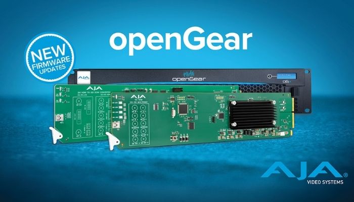 AJA Announces New openGear® Fiber to 12G-SDI Converters