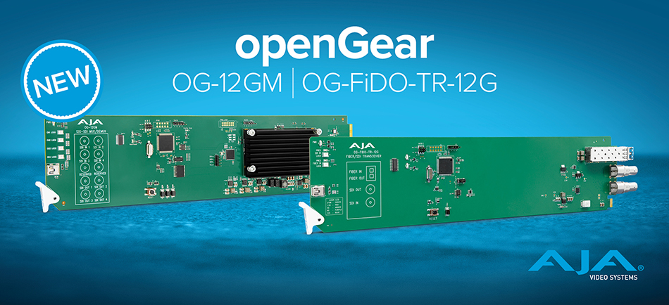 AJA Releases Two New 12G-SDI openGear® Solutions