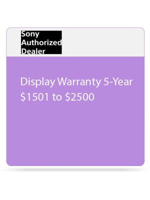 Sony Display Warranty 5-Year $1501 to $2500