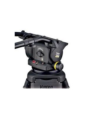 Vinten VISION 250 Fluid Head (Quickfix and Flat Base) (Black) - Supports 72.8 lbs