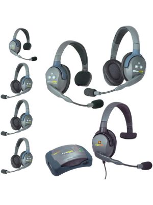 Eartec HUB724MXS UltraLITE 7-Person HUB Intercom System with Max 4G Single Headset