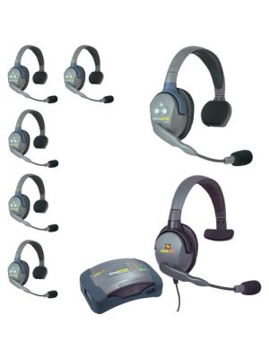 Eartec HUB7SMXS UltraLITE 7-Person HUB Intercom System with Max 4G Single Headset