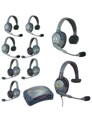 Eartec HUB944MXS UltraLITE 9-Person HUB Intercom System with Max 4G Single Headset