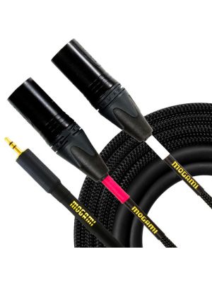 Mogami Gold 3.5mm TRS Male to Dual XLR Male Y-Cable (6')