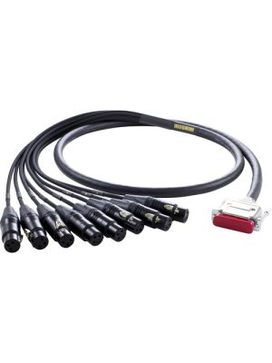 Mogami Gold 8-Channel DB-25 to XLR Female Analog Snake Cable (3')